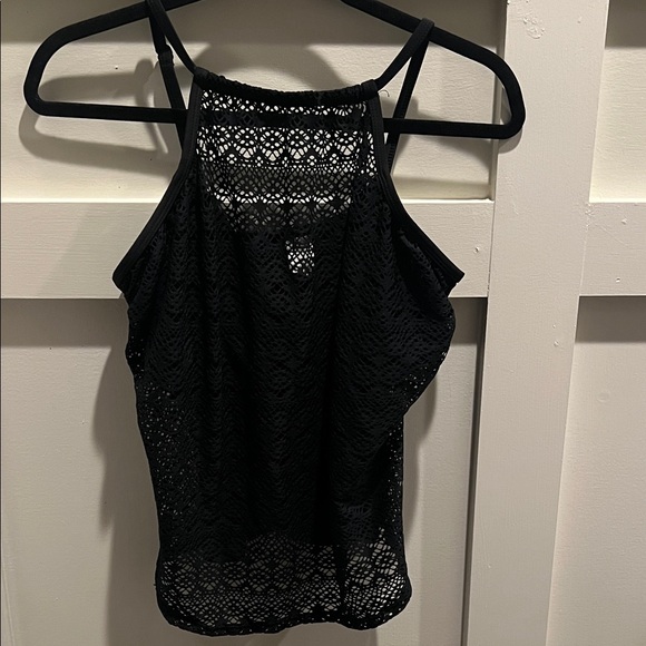 VENUS Black Lace Halter Swim Top - Picture 1 of 3